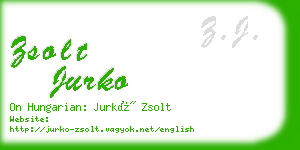 zsolt jurko business card